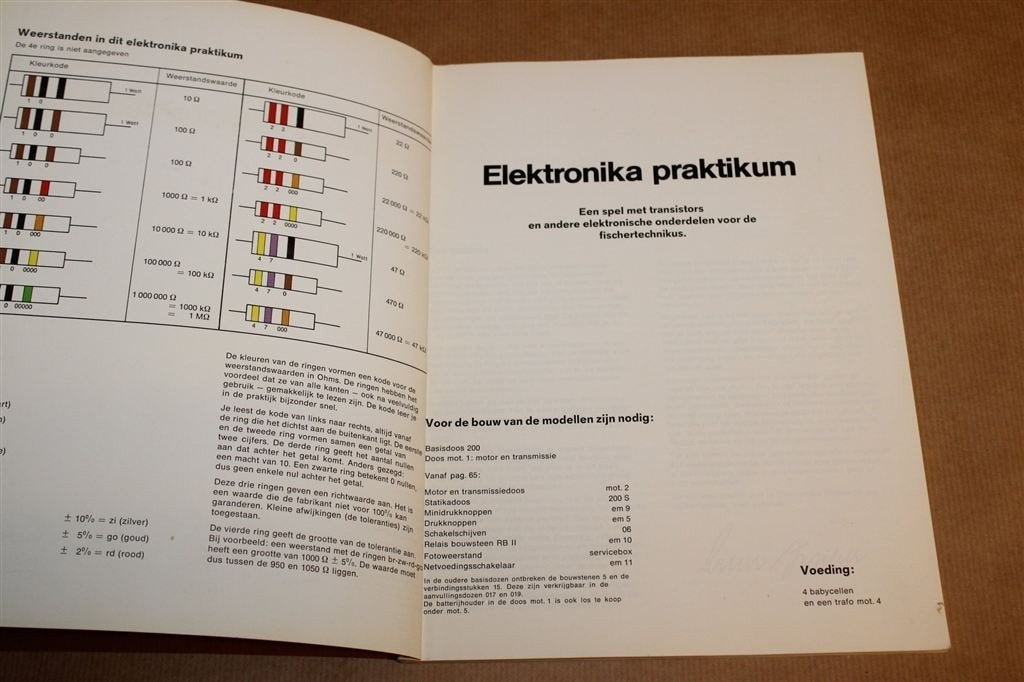 Fischertechnik Elektronika — Zeldzame NL Handleiding, Boeken, Ophalen of Verzenden, Gelezen, Bouwkunde