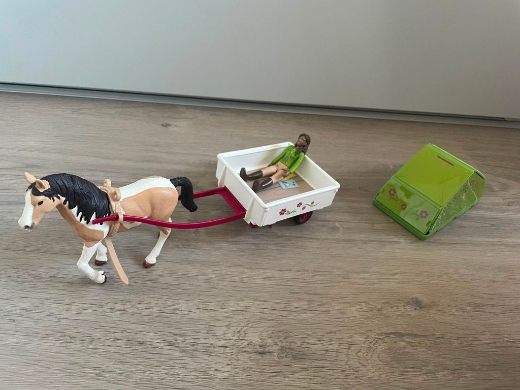 Schleich - kampeer set, Ophalen, Zo goed als nieuw