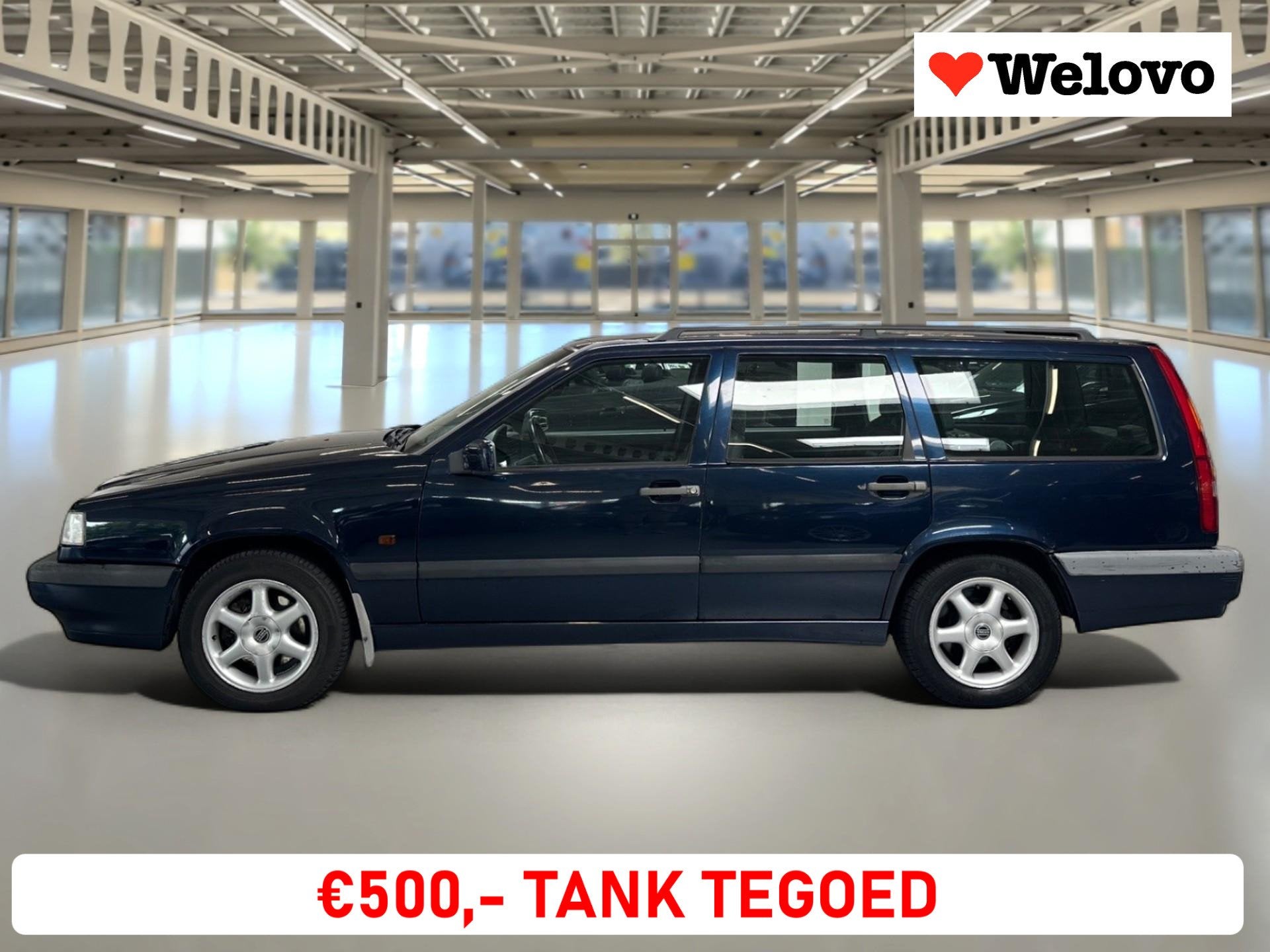 Volvo 850 2.5 Garantie, Airco, Voor de liefhebber..., Stof, Gebruikt, Blauw, 1600 kg