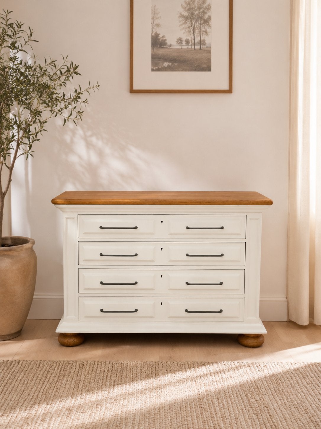 Ladekast massief hout | Vintage | Restyle, Zo goed als nieuw, 3 of 4 laden, Minder dan 100 cm, 25 tot 50 cm