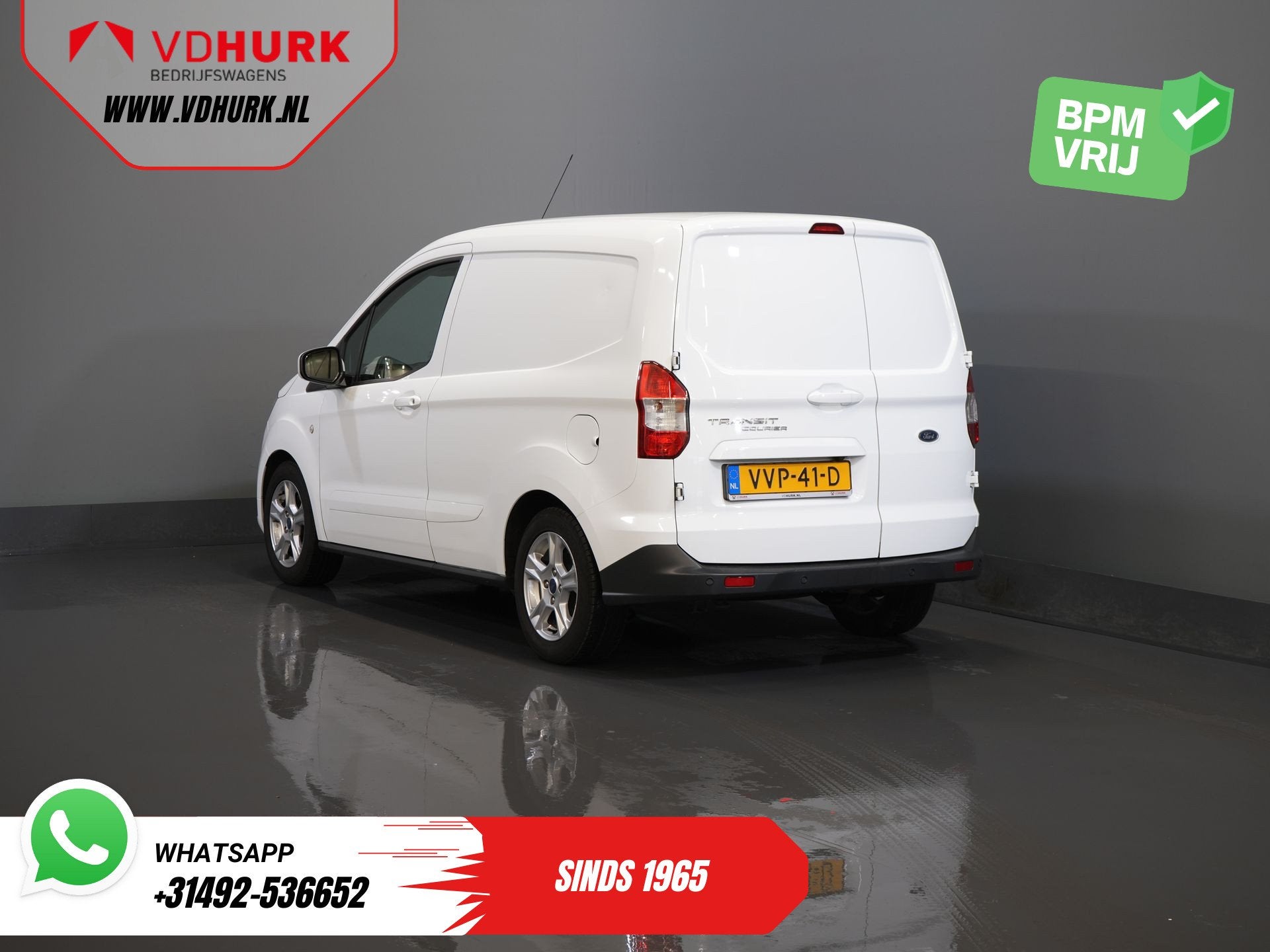 Ford Transit Courier 1.0 100 pk Limited BENZINE Carplay/ Cam, Auto's, Voorwielaandrijving, Gebruikt, Euro 6, Wit
