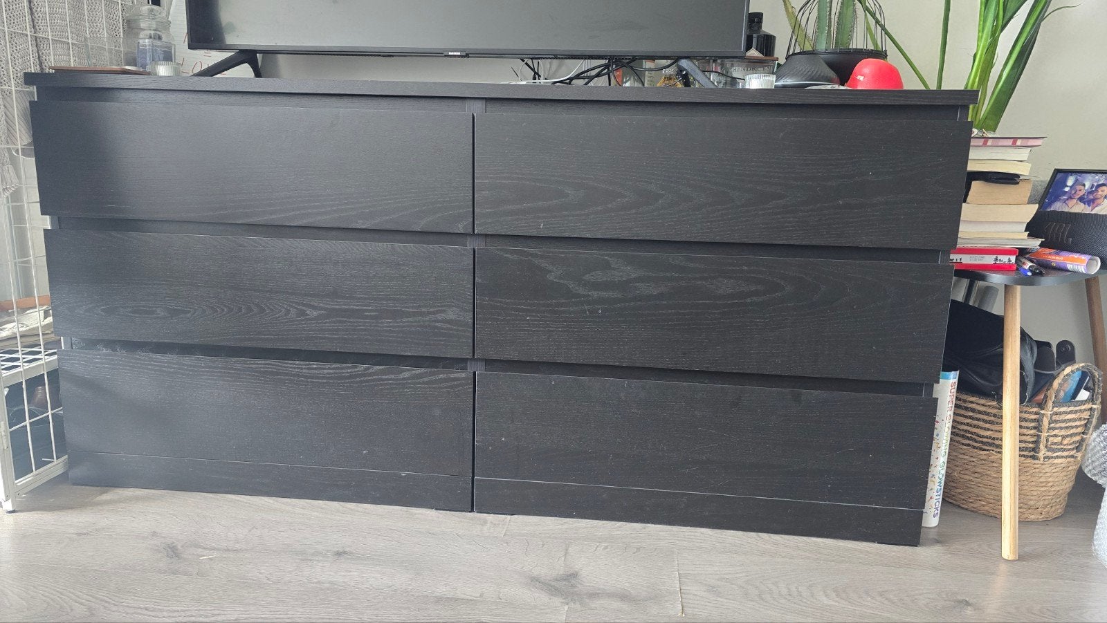 IKEA ladekast zwart - 6 laden, Huis en Inrichting, Ophalen, Gebruikt, 100 tot 150 cm, 5 laden of meer
