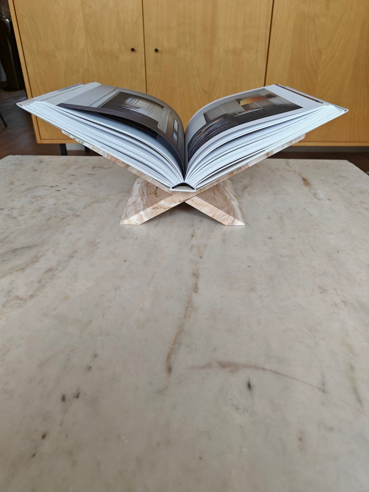 Marmeren boekensteun, koffietafel boekensteun, Ophalen of Verzenden, Zo goed als nieuw