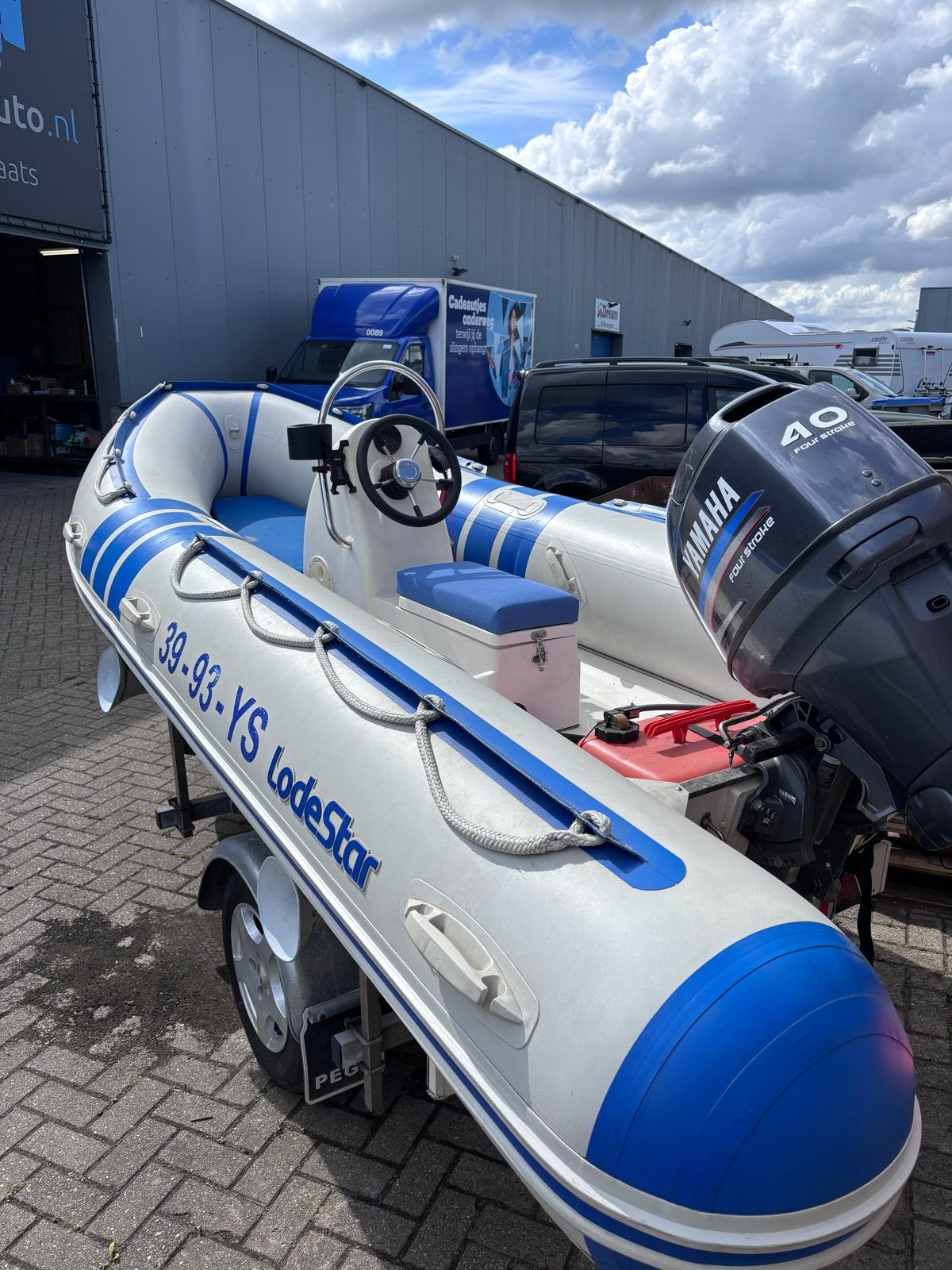 Lodestar rib met Yamaha 40 pk buitenboordmotor, Watersport en Boten, Rubberboten, 4 m, 2 m, 40 pk, Lodestar