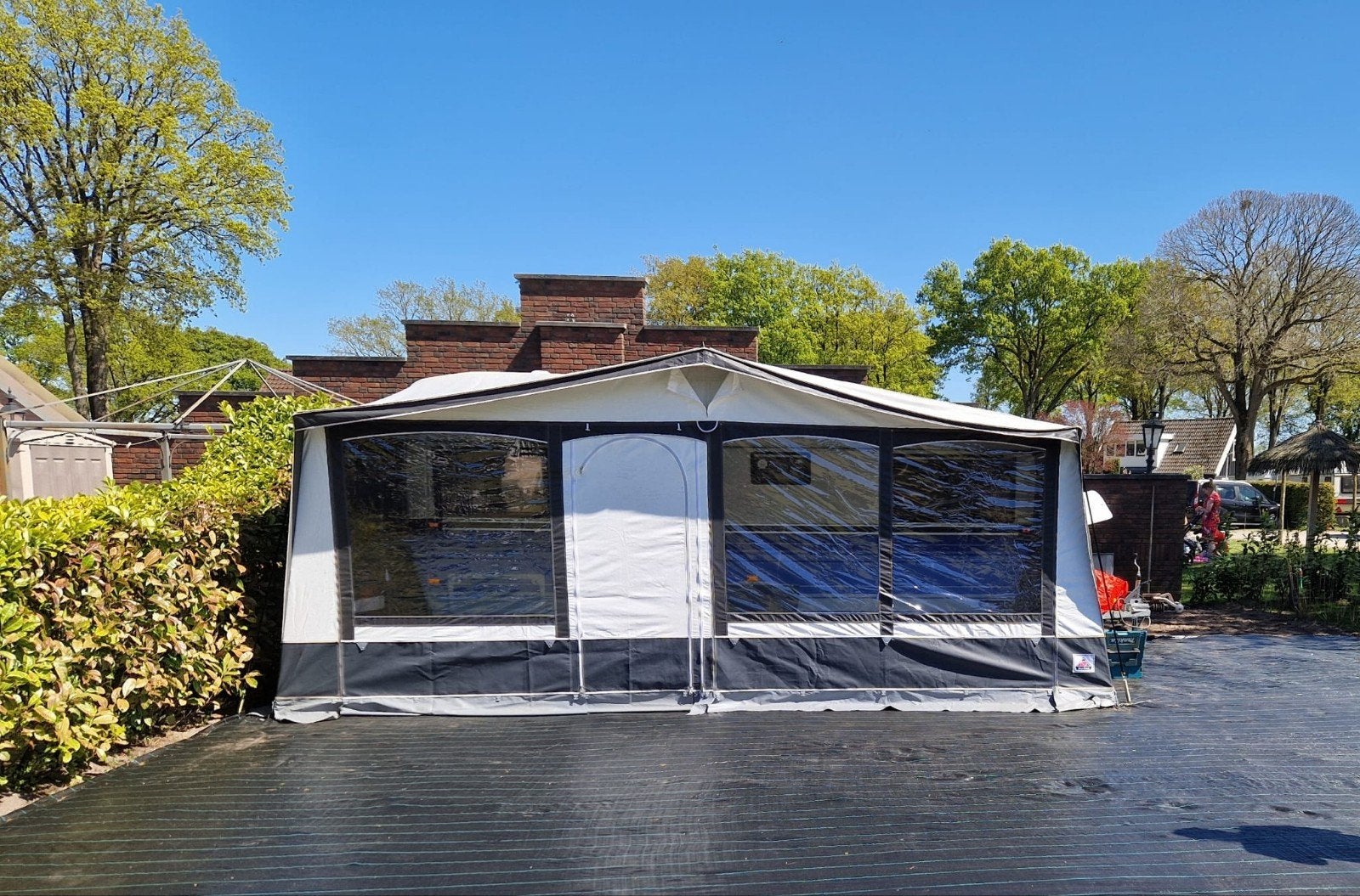 Dorema Bergamo voortent maat 13/SF (950-975cm), Caravans en Kamperen, Voortenten en Luifels, Ophalen, Gebruikt