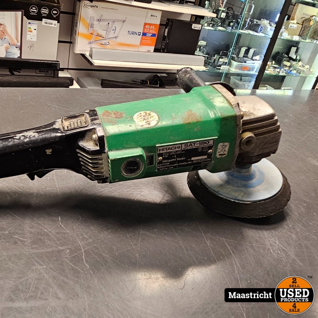 Hitachi Sat-180 Haakse slijper, Hitachi, Gebruikt, Support@hitachi.com, Hitachi, Ltd.
6-6, Marunouchi 1-chome, Chiyoda-ku
Tokyo 100-8280
Japan