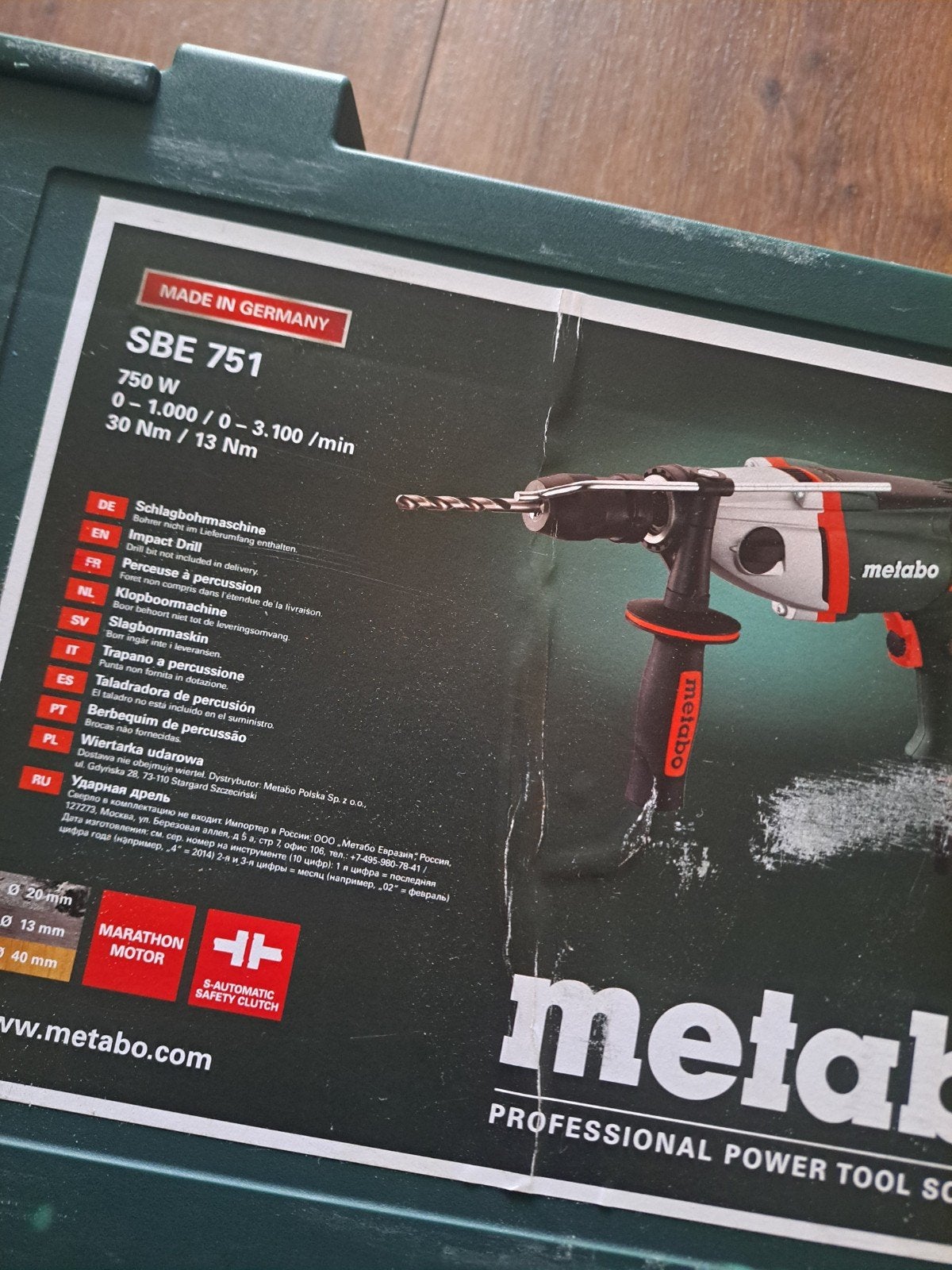 Metabo SBE 751 Klopboormachine - Zo goed als nieuw!, Boormachine, 600 watt of meer, Ophalen of Verzenden, Zo goed als nieuw