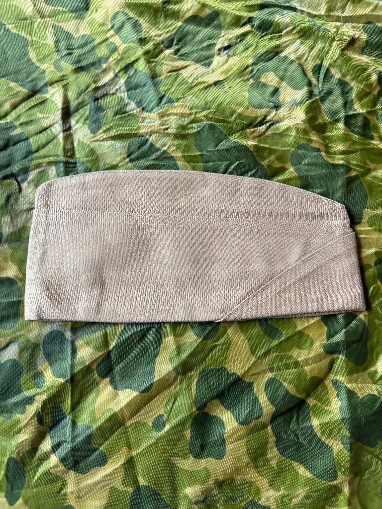 Tweede wereldoorlog US khaki garrison cap (2), Ophalen of Verzenden, Landmacht, Amerika, Helm of Baret