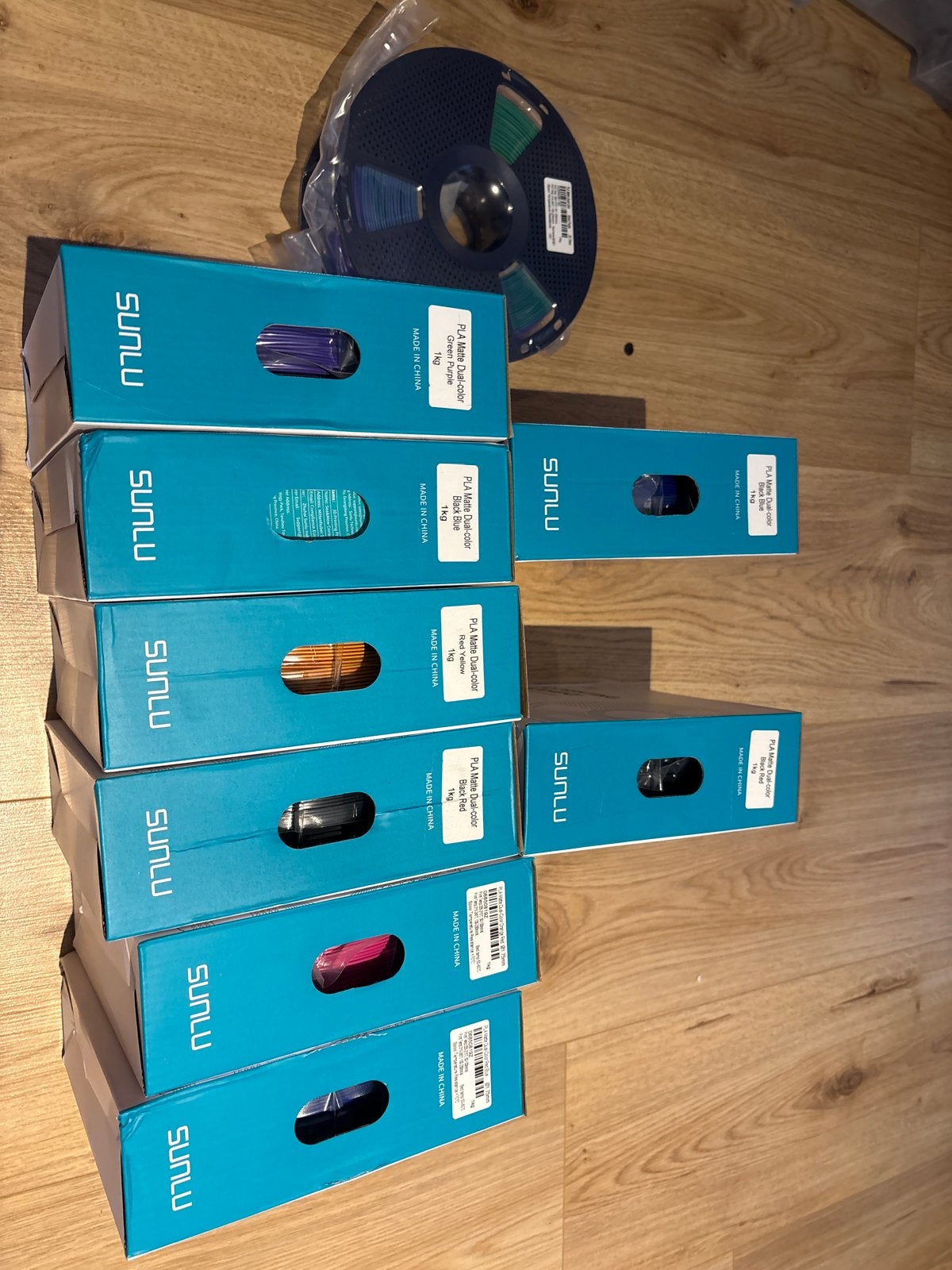 SUNLU PLA Matte 3D Printer Filament - Diverse Kleuren 9kg, Computers en Software, 3D Printers, Ophalen of Verzenden, Nieuw, Filament