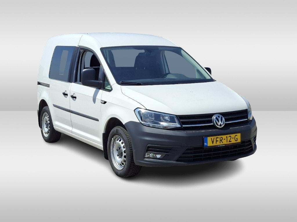 Volkswagen Caddy 2.0 TDI 102pk L1 H1 Airco Navigatie Trekhaa, Voorwielaandrijving, Stof, Gebruikt, Euro 6