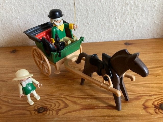 Playmobil vintage western rosa dokter 3481 jaren 80 oud, Kinderen en Baby's, Complete set, Voertuig, Ophalen of Verzenden, Zo goed als nieuw