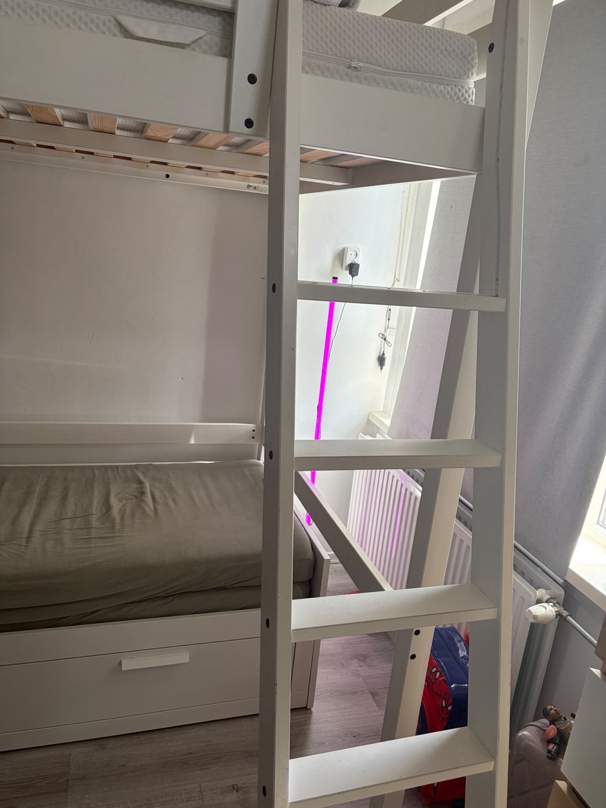 Ikea Hoogslaper van twee personen, Gebruikt, 90 cm, 160 tot 180 cm, Tweepersoons