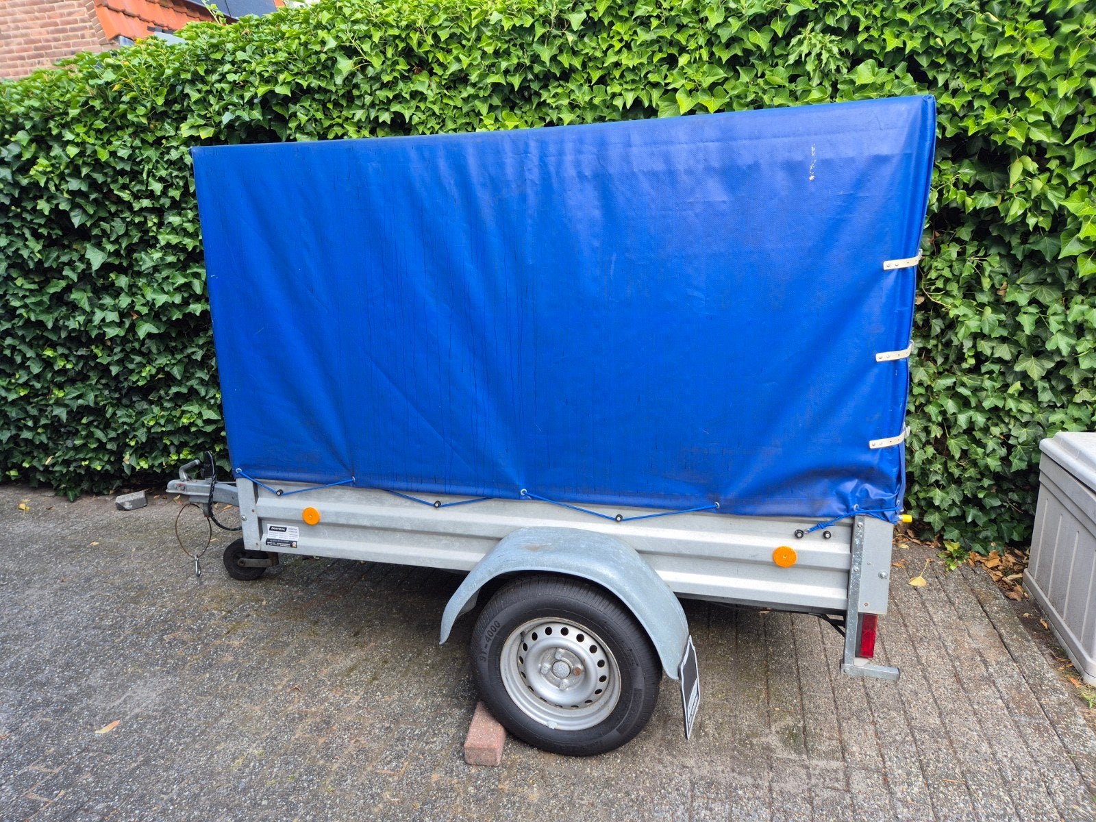 Stema aanhanger met huif - 750 kg, Ophalen, Zo goed als nieuw