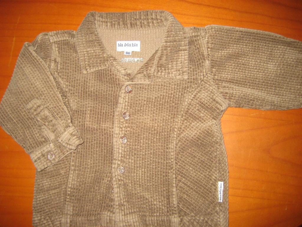 Beige cordjasje, 86, Bla Bla Bla (331), Kinderen en Baby's, Babykleding | Maat 86, Ophalen of Verzenden, Zo goed als nieuw, Jongetje