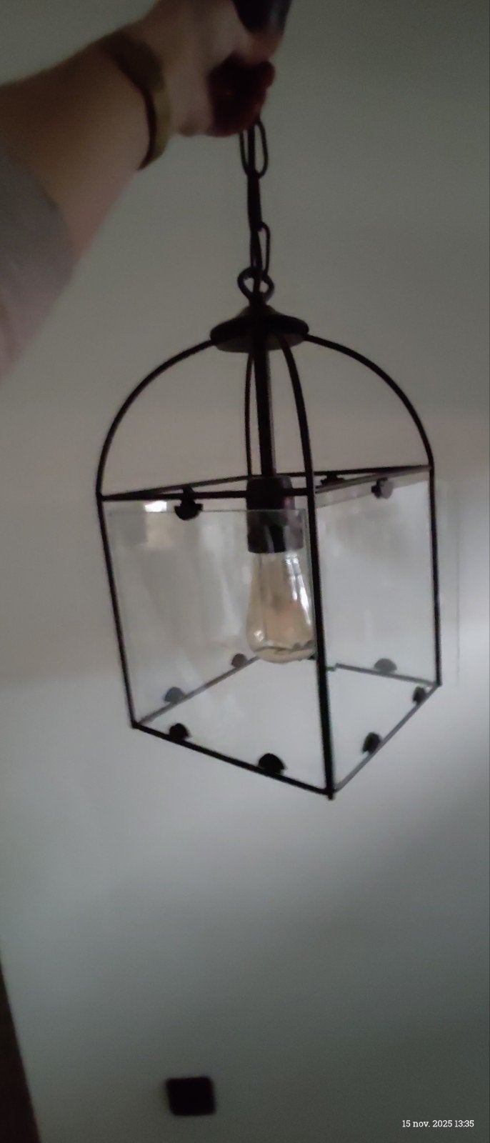 Lamp hal , veranda, keuken, Ophalen of Verzenden, Zo goed als nieuw, Minder dan 50 cm