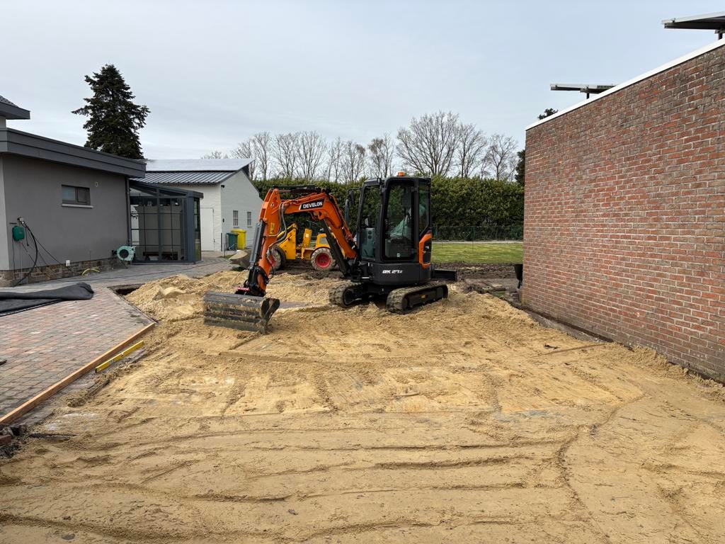 Grondwerken, graafwerken, afbraakwerken en tuinwerken