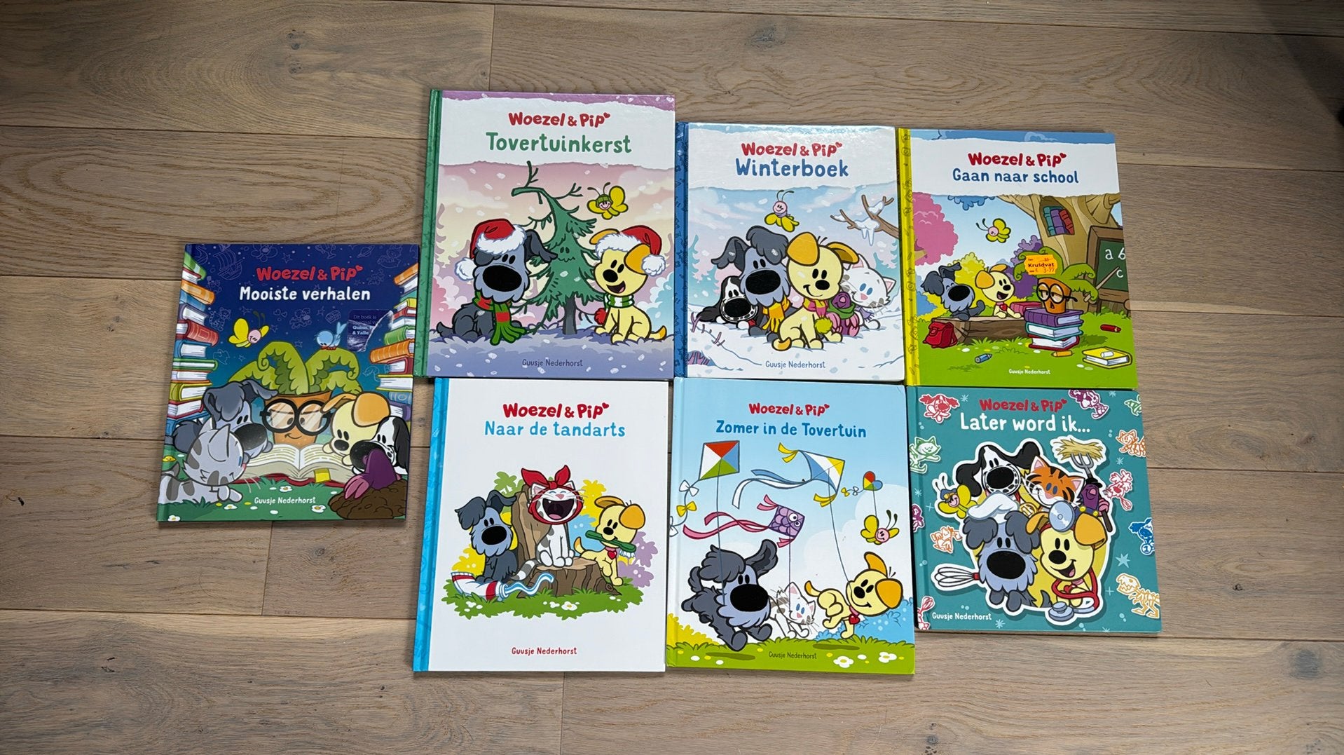 7 woezel en pip boeken, Ophalen of Verzenden, Zo goed als nieuw, Fictie algemeen