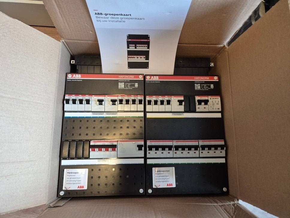 ABB Groepenkast 16 groepen, PV, 3x kracht, beltrafo, Doe-het-zelf en Verbouw, Abb, Overige typen, Ophalen of Verzenden, Nvt