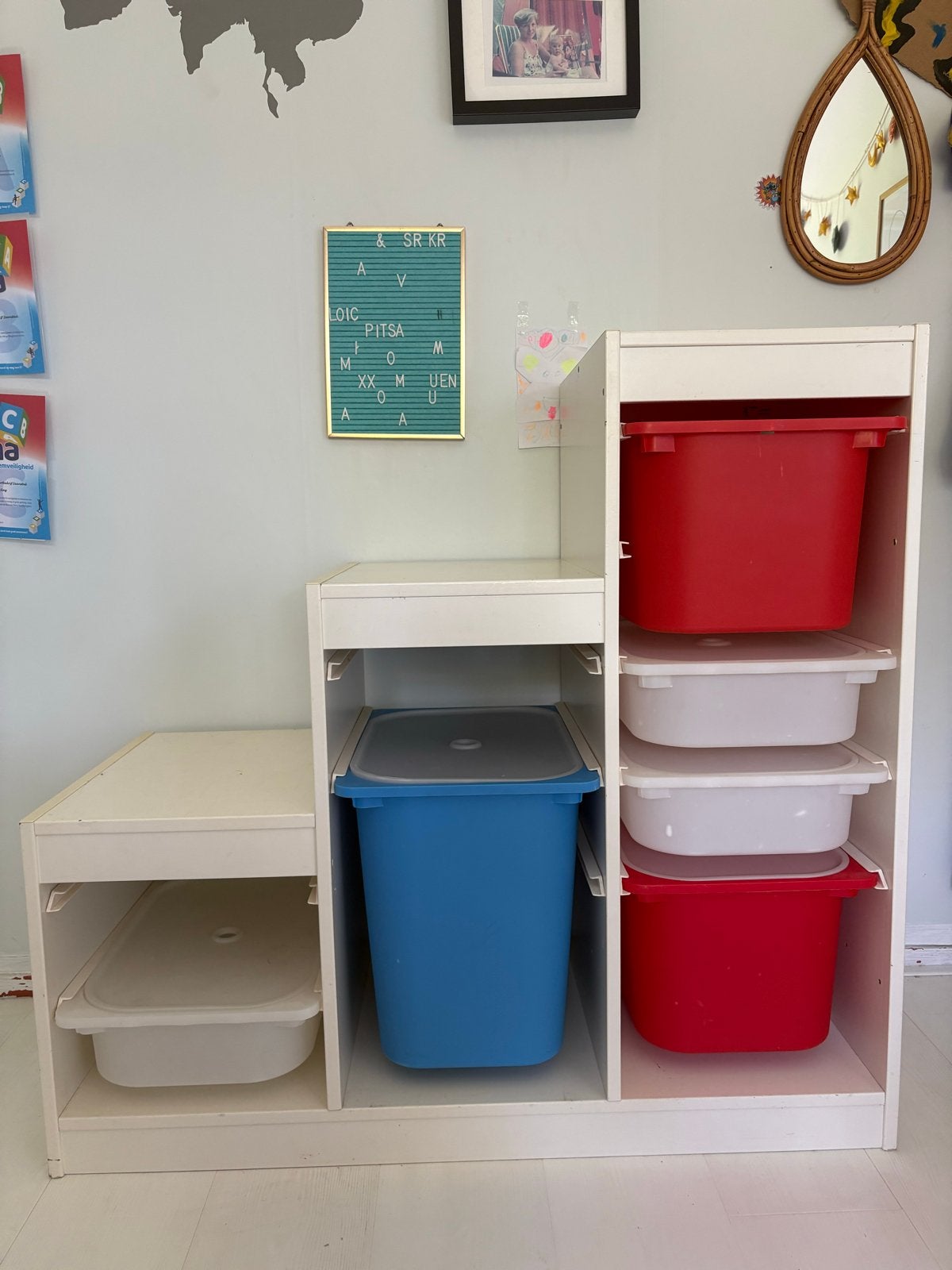IKEA Trofast opbergcombinatie met bakken en deksels, Ophalen, Gebruikt, Kast, 50 tot 70 cm