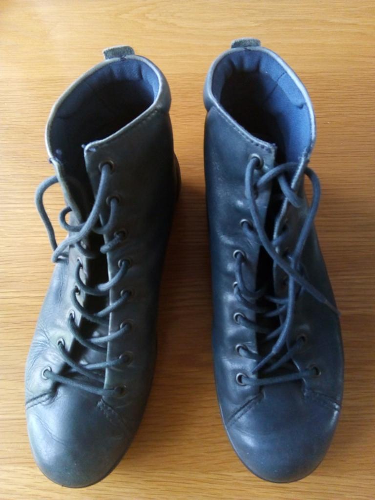 ECCO leren enkellaarzen maat 39, Ophalen, Blauw, Lage of Enkellaarzen, ECCO