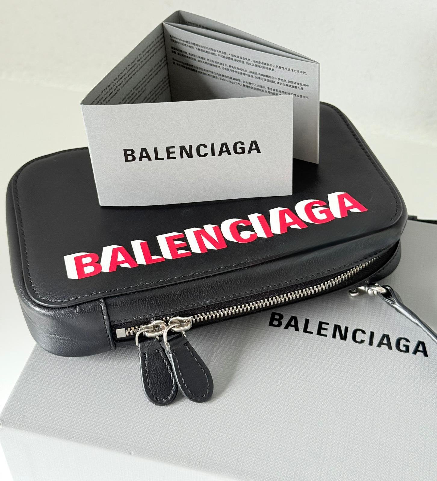 ORIGINELE BALENCIAGA BLACK LARGE CASH ZIP PHONE HOLDER BAG, Ophalen of Verzenden, Nieuw, Zwart, Schoudertasje