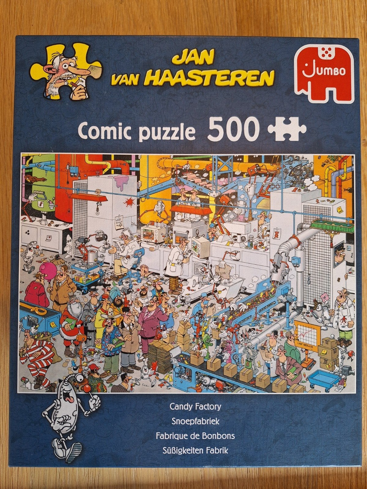 Jan van Haasteren Candy Factory 500 stukjes legpuzzel, Hobby en Vrije tijd, Ophalen of Verzenden, 500 t/m 1500 stukjes, Zo goed als nieuw
