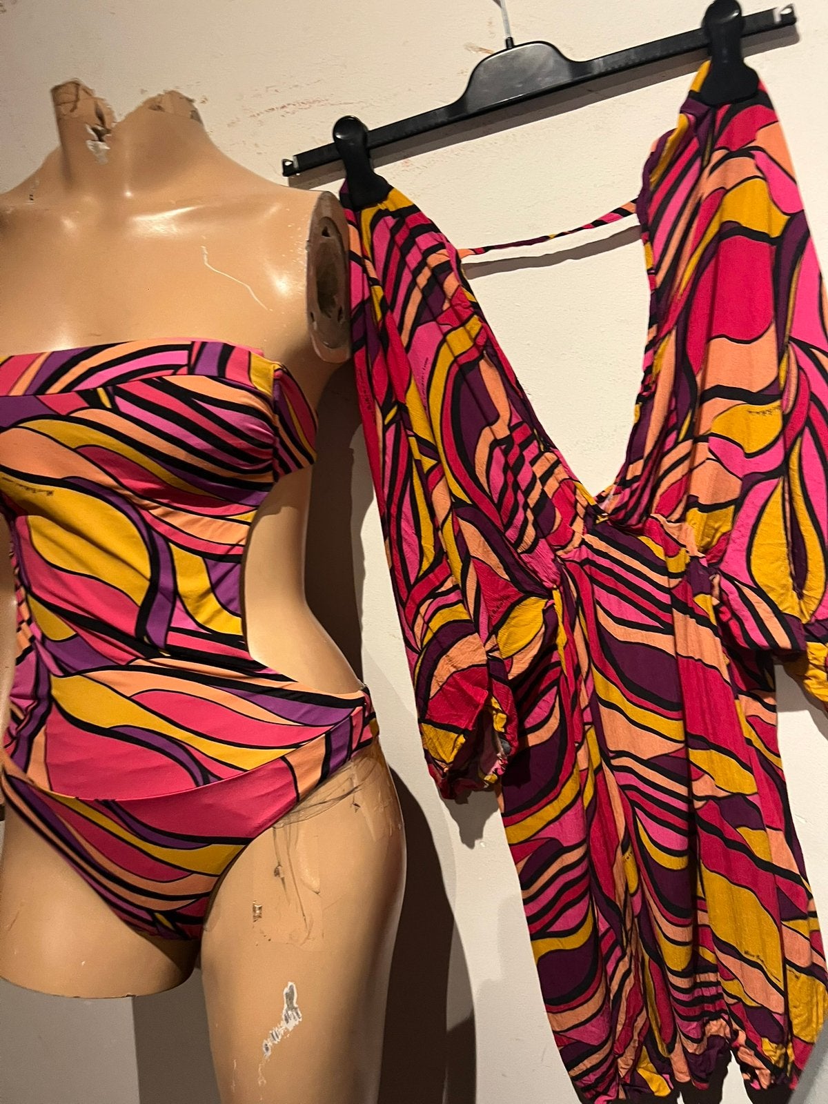 Miss bikini de LUXE badpak en jurk maat s zgan, F, R, Badpak, Ophalen of Verzenden