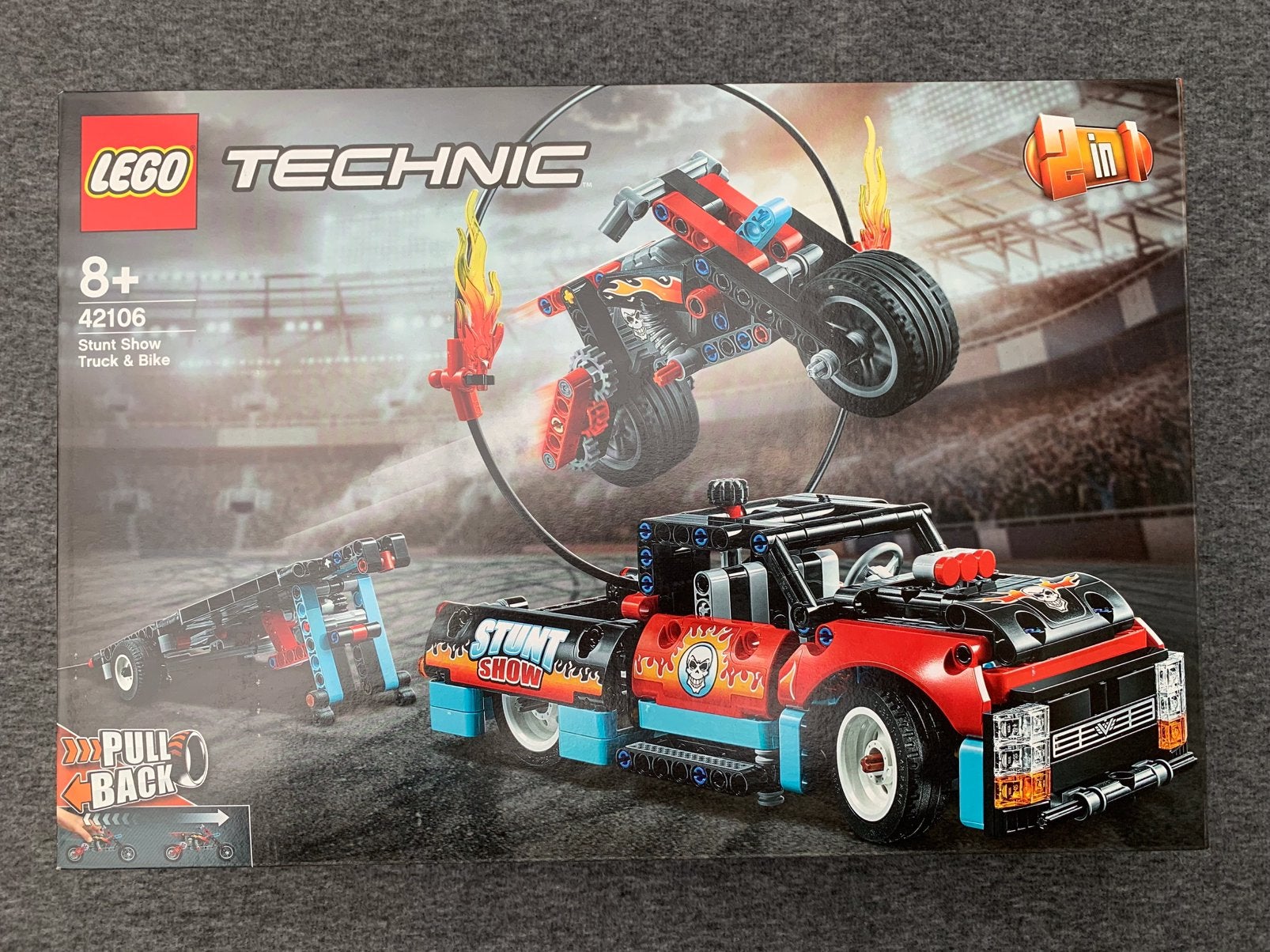 Lego Technic 42106 Truck en motor voor stuntshow nieuw, Ophalen, Lego, Nieuw, Technic