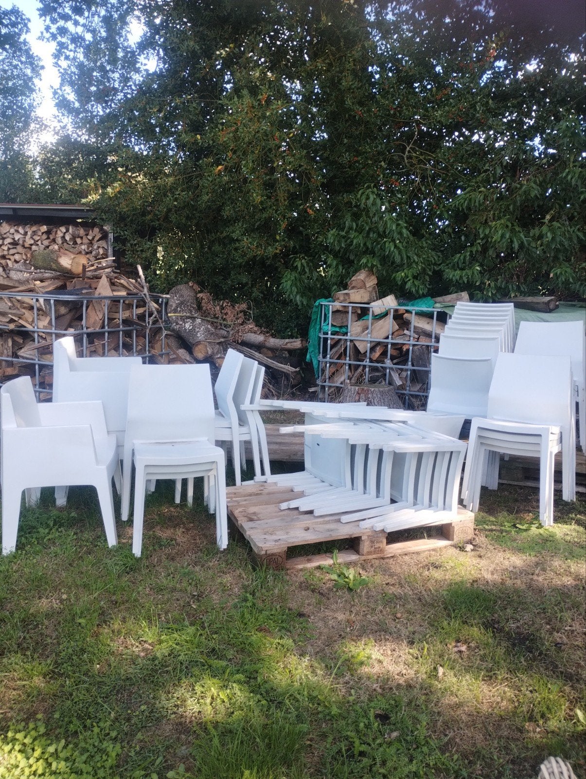 5 euro per stoel. Mooie zeer stevige horeca terras stoelen, Ophalen of Verzenden