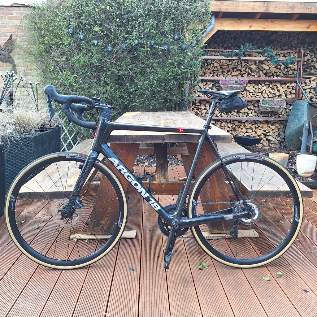 Racefiets antraciet argon 18 carbon maat xl.  Ultegra, Fietsen en Brommers, Fietsen | Racefietsen, Overige merken, Carbon, Heren