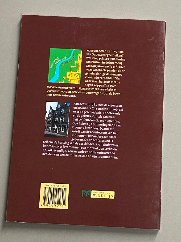 Over monumenten gesproken… Monumenten in Oudewater, Boeken, Ophalen of Verzenden, 20e eeuw of later, Zo goed als nieuw