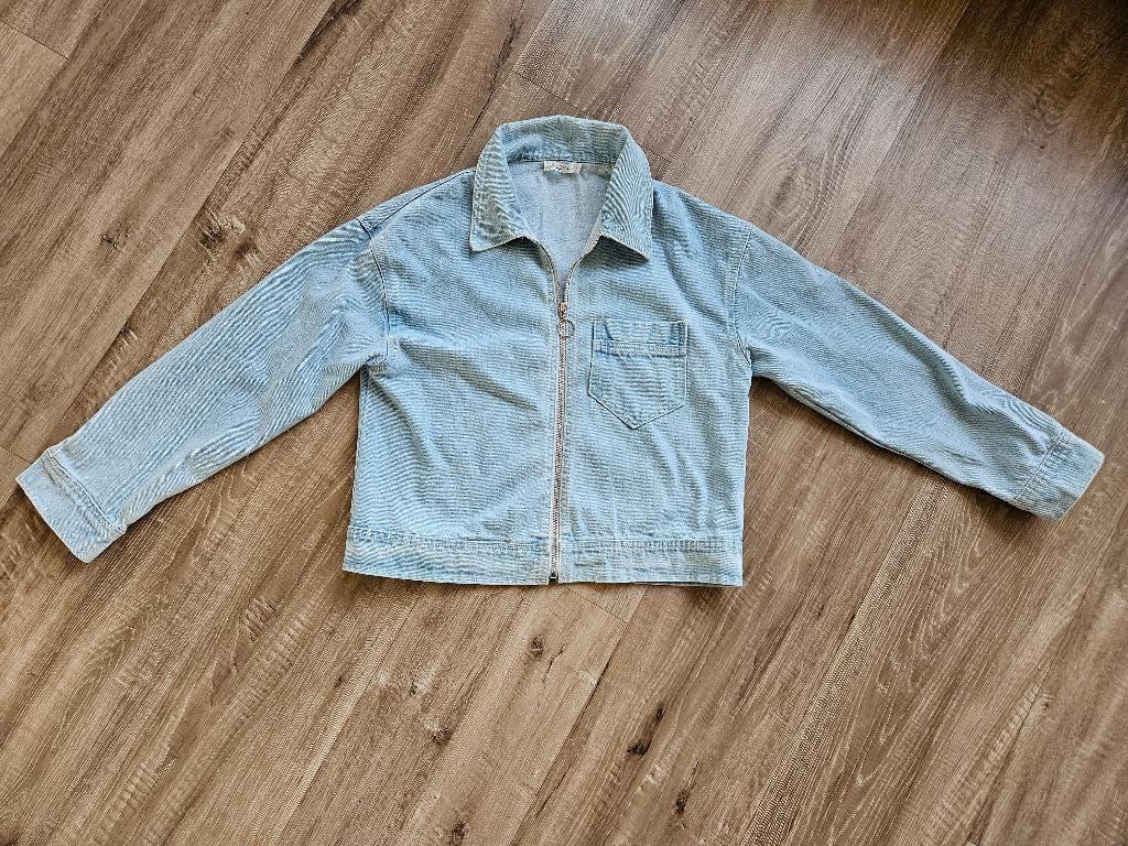 Spijkerjasje kort jasje spijker spijkerjack L 42 bijna nieuw, Blauw, Maat 42/44 (L), Ophalen of Verzenden, Zo goed als nieuw