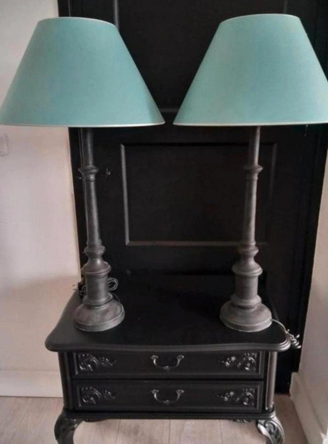 2 stuks staande lampen landelijk, Ophalen of Verzenden, Minder dan 50 cm