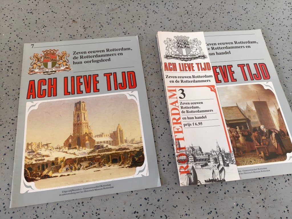 5 tijdschriften/Boeken ach lieve tijd Zeven Eeuwen Rotterdam