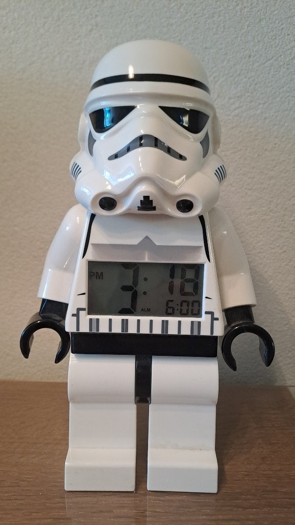 LEGO Starwars Stormtrooper wekker, Ophalen of Verzenden, Gebruikt, Gebruiksvoorwerp