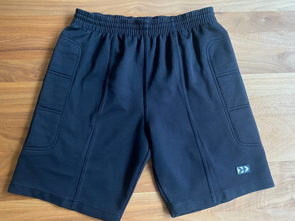 Korte Keepersbroek met Padding | zwart | maat 158-164, Maat XS of kleiner, Ophalen of Verzenden, Gebruikt, Broek