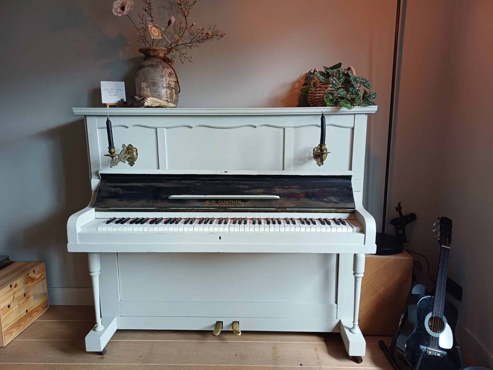 Mooie oude piano, Muziek en Instrumenten, Piano's, Ophalen, Gebruikt