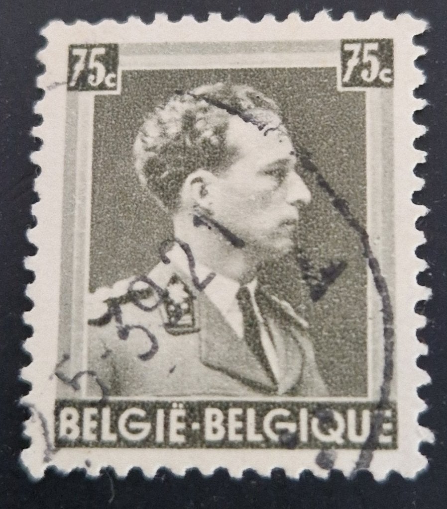 België 1938 - OBP479 -  Koning Leopold III, Koninklijk huis, Frankeerzegel, Ophalen of Verzenden, Gestempeld