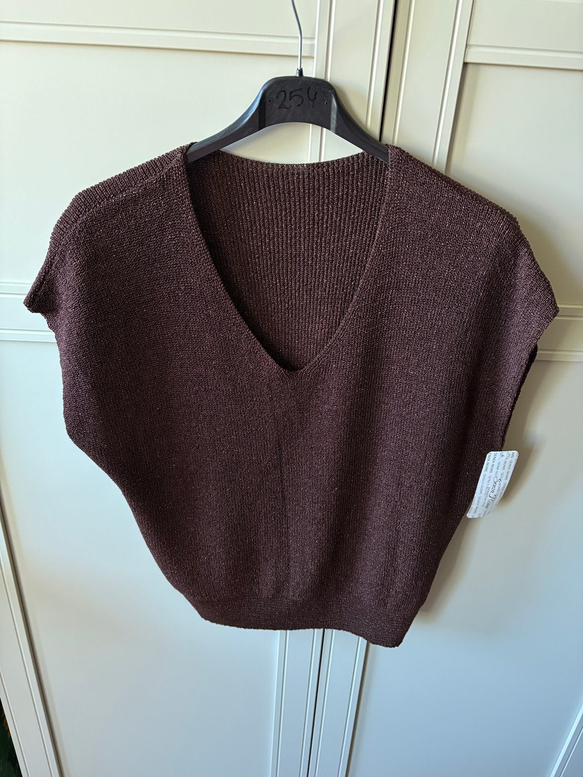 Nieuw Glitter Top Shirt Dames Bruin One Size (tm 42), Kleding | Dames, Tops, Ophalen of Verzenden, Nieuw, Bruin, Zonder mouw