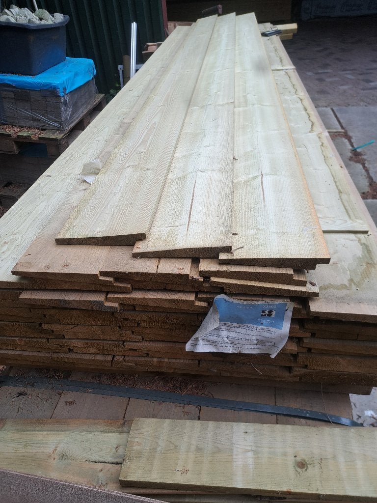 zweeds rabat    halfhouts rabat zweedsrabat, Minder dan 25 mm, Nieuw, Plank, 300 cm of meer
