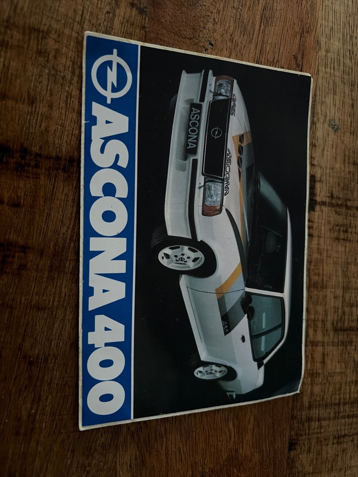 Opel Ascona 400 Sticker - Vintage Auto Sticker, Ophalen of Verzenden, Gebruikt, Auto's