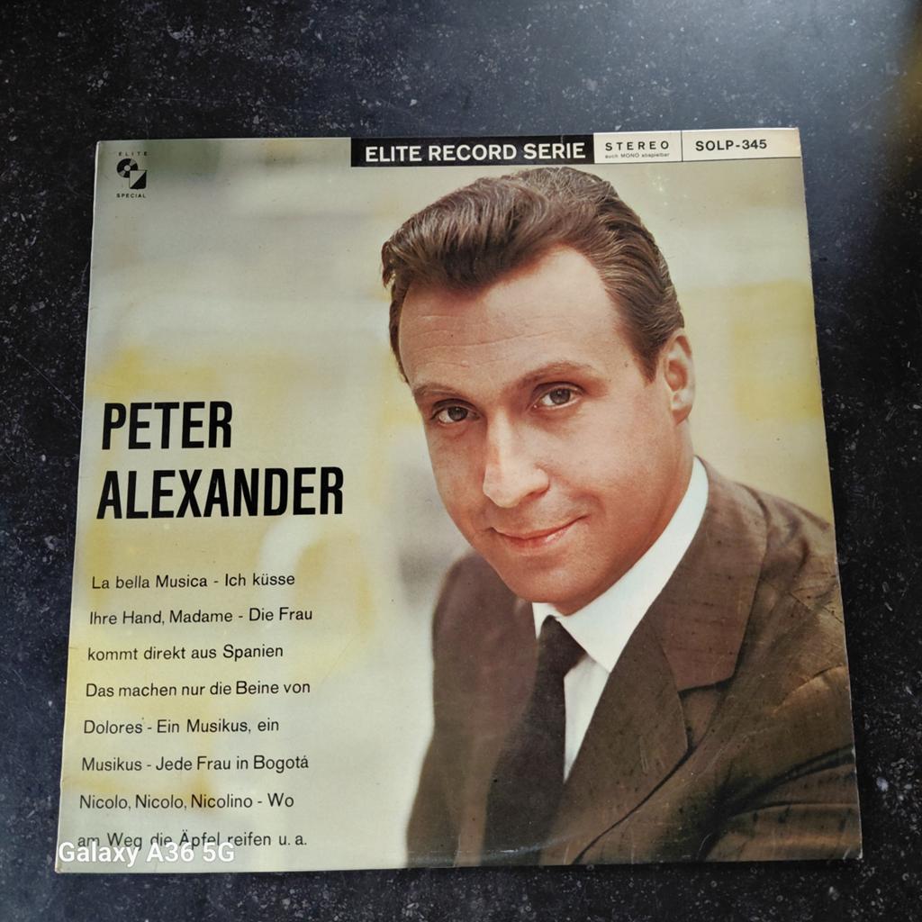 Peter Alexander - Elite Record Serie LP (SOLP-345), Cd's en Dvd's, Vinyl | Pop, Gebruikt, Originele persing, 1960 - 1969, 12 inch