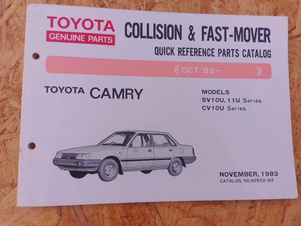 Toyota Camry 1982-83 Fast-mover onderdelencatalogus, Ophalen of Verzenden