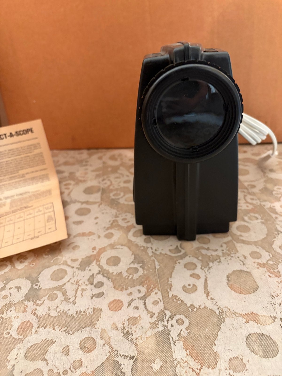 Vintage PROJECT-A-SCOPE projector - Zwart, met handleiding, Ophalen of Verzenden, Zo goed als nieuw, Overige technologieën, Overige resoluties