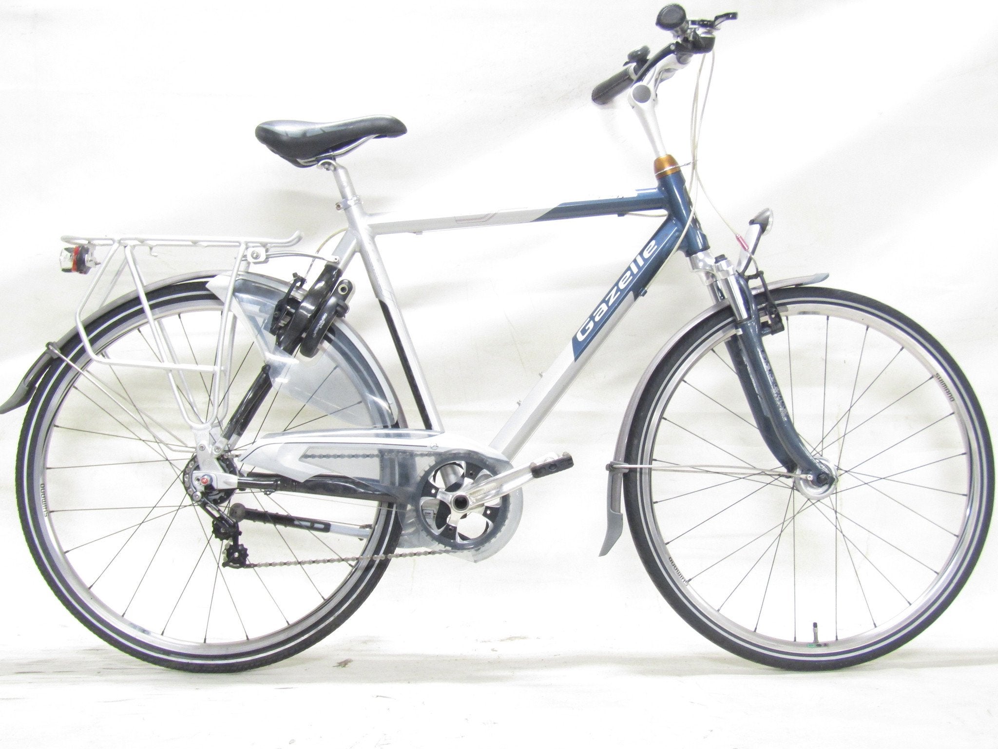 Gazelle Noble grijs heren 57cm 28inch, Fietsen en Brommers, 57 tot 61 cm, Gebruikt, Gazelle, Versnellingen
