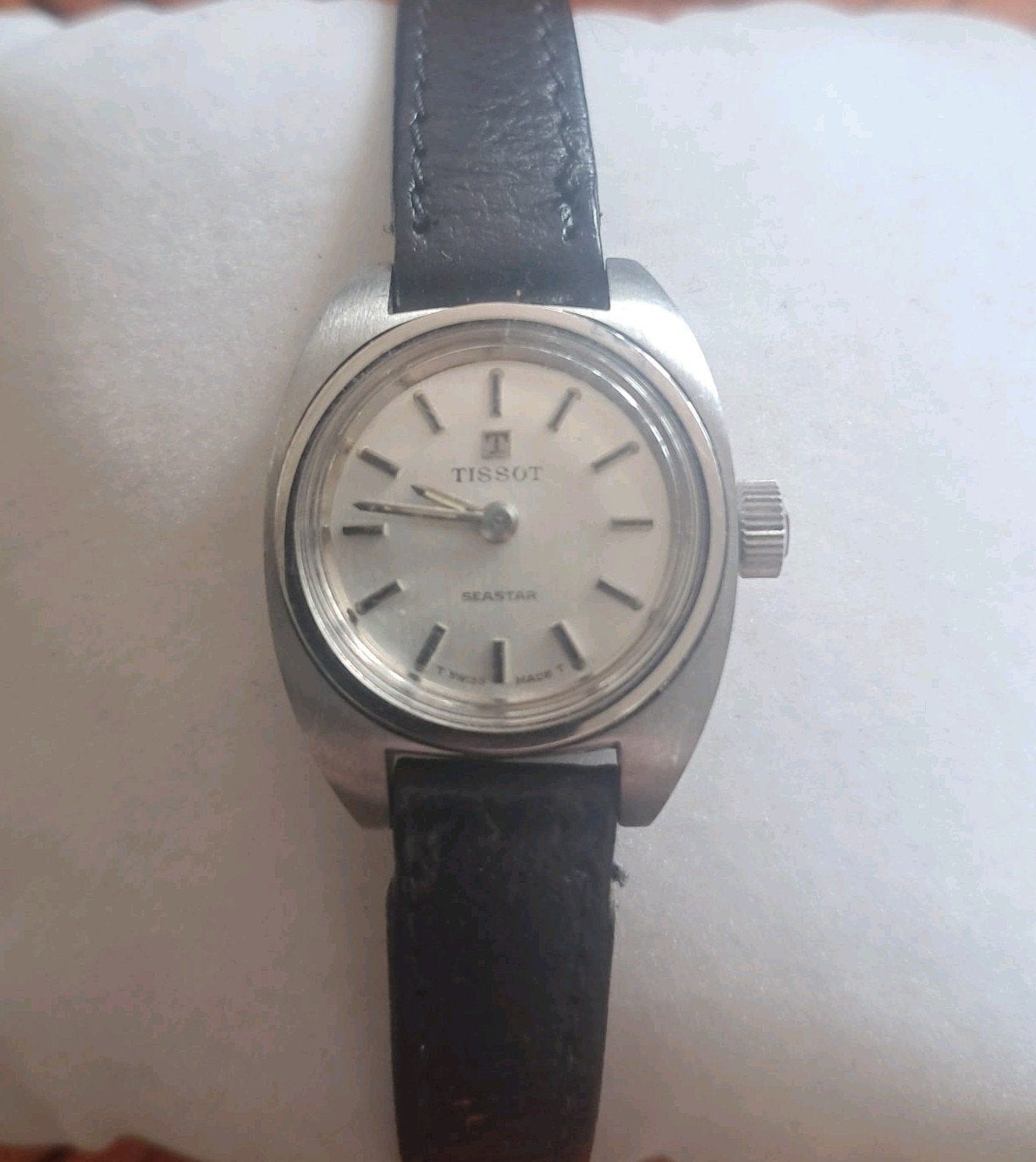 Tissot Seastar jaren 70 ,  origineel loopt perfect, Overige merken, Staal, Polshorloge, Ophalen of Verzenden