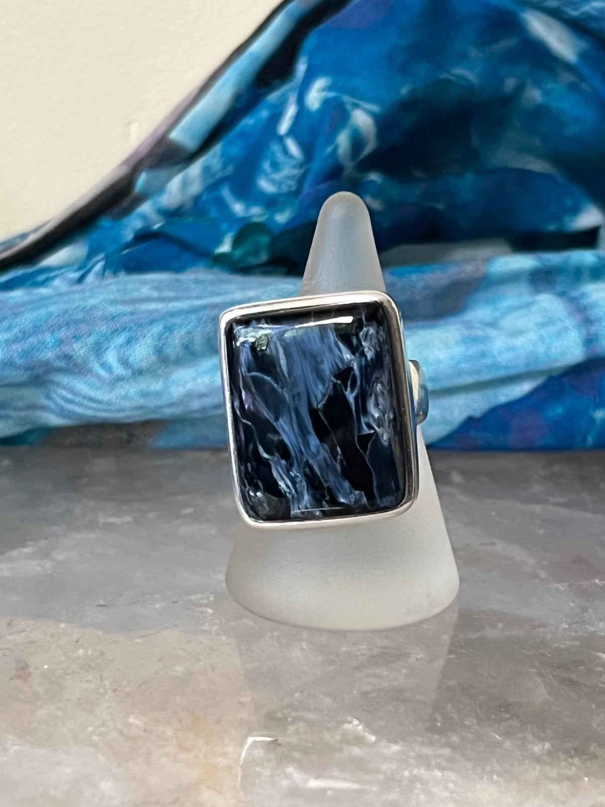 Pietersiet beschermt intuïtie blokkades loslaten uniek, Sieraden, Tassen en Uiterlijk, Ringen, Blauw, Nieuw, 17 tot 18, Dame of Heer