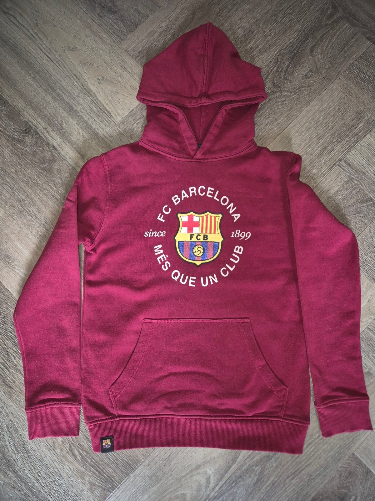 FC Barcelona Hoodie maat 10, Ophalen of Verzenden, Gebruikt, FC Barcelona, Jongen