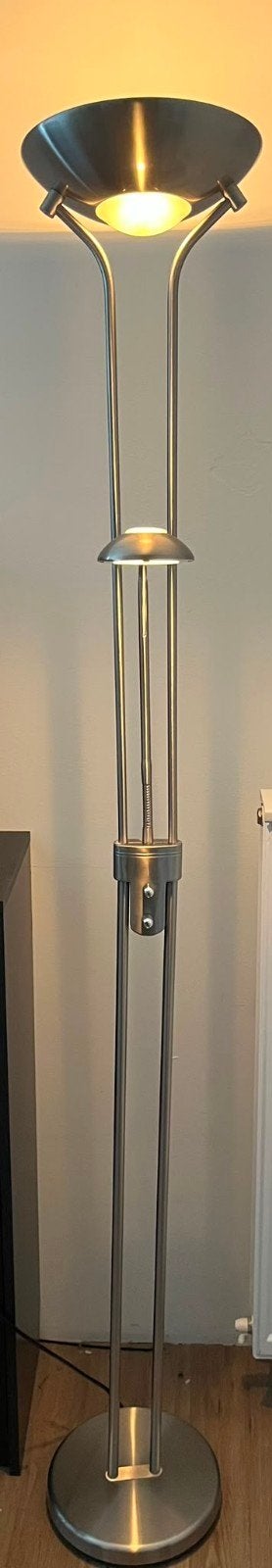 Karwei Vloerlamp Carmona - RVS met leeslamp, Ophalen, 150 tot 200 cm