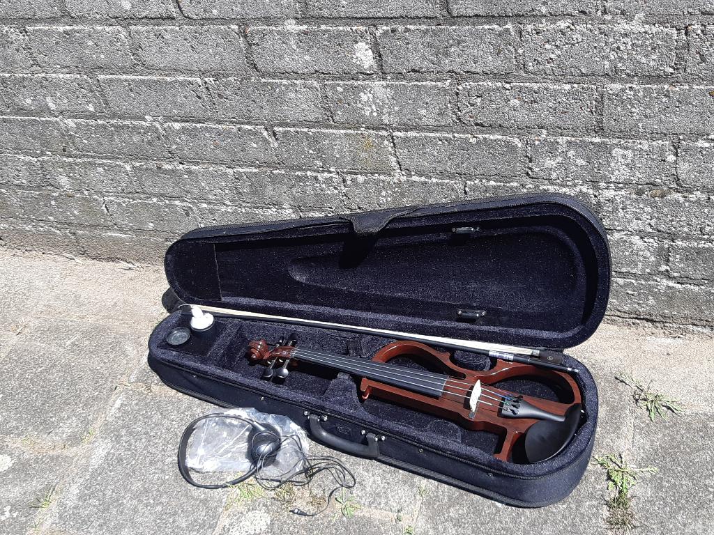 Leonardo Shadow 4/4 elektrische viool, Viool, Ophalen of Verzenden, Zo goed als nieuw, 4/4-viool